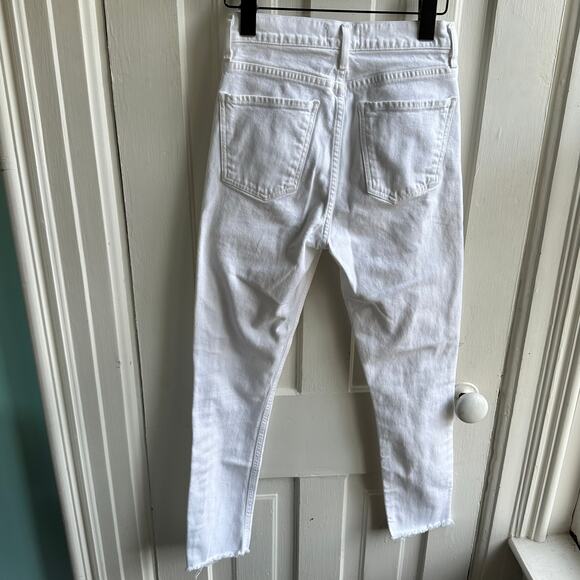 AGOLDE Nico High Rise White Slim Leg Jeans - Picture 7 of 9